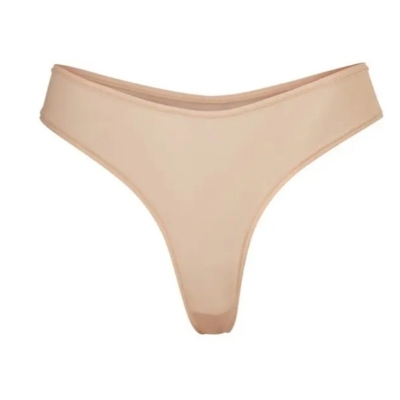 SKIMS Thongs | Womens Jelly Sheer Dipped Thong  Clay /2X, 4X/NWT - Picture 1 of 12